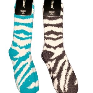2 Pair Basico Soft & Elastic Fuzzy Socks